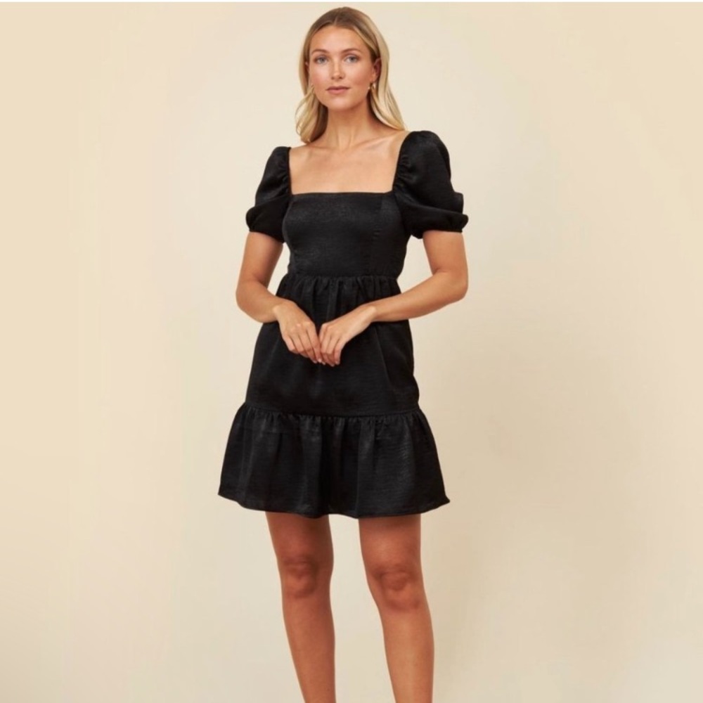 Park & Fifth “Ace Mini Dress” black, size: Large